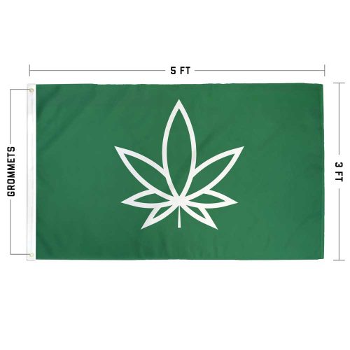 420 Marijuana pot weed flag green specs