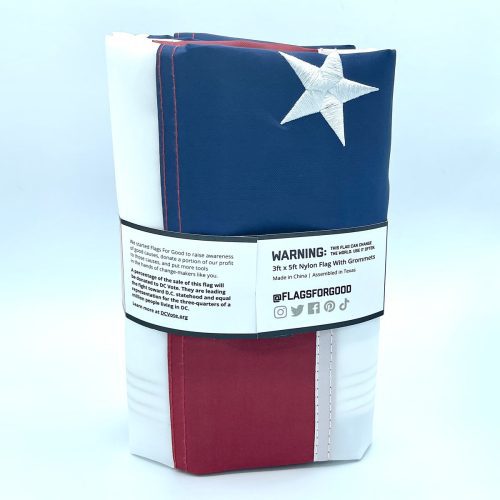 51 Star USA Flag Folded Back