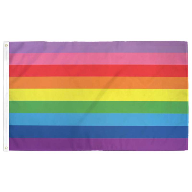 9 Stripe Baker Pride Flag