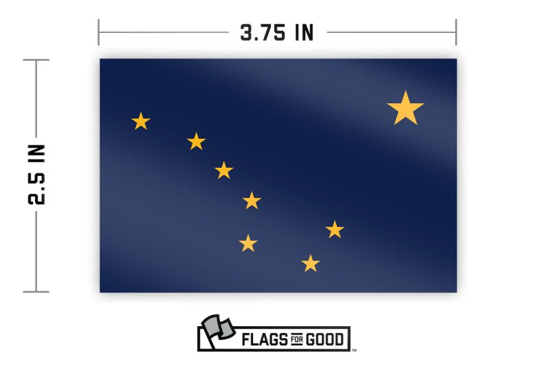 Alaska Flag Sticker Specs