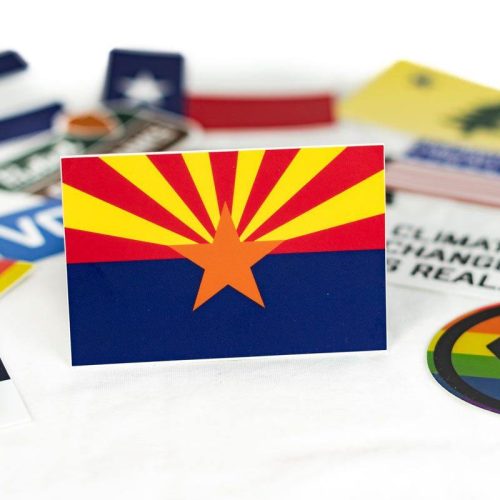 Arizona Flag Sticker Group