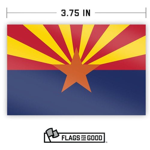 Arizona Flag Sticker Specs