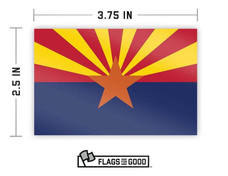 Arizona Flag Sticker Specs