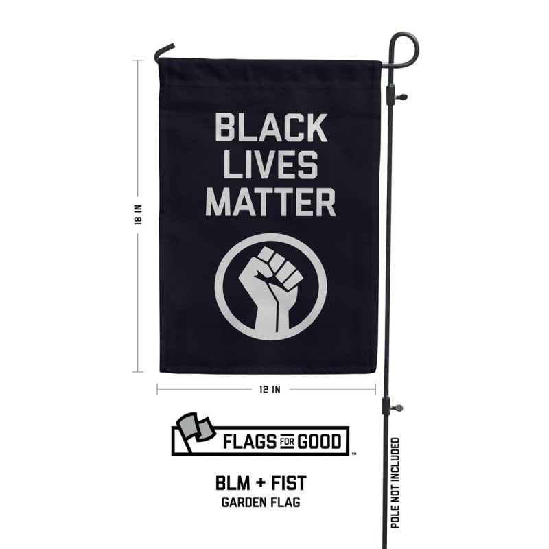 BLM Fist Garden Flag Specs