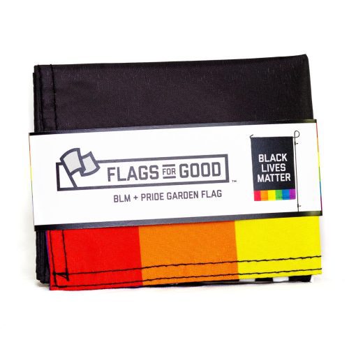 BLM Pride Garden Flag Folded