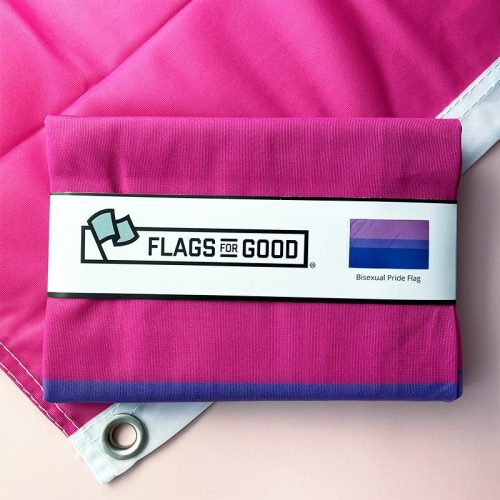 Bisexual Bi 3ftx5ft single sided flag with grommets