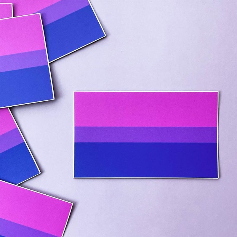 Bisexual Flag Vinyl Sticker 7964c507 9011 4431 b05b de572e0c5c0f