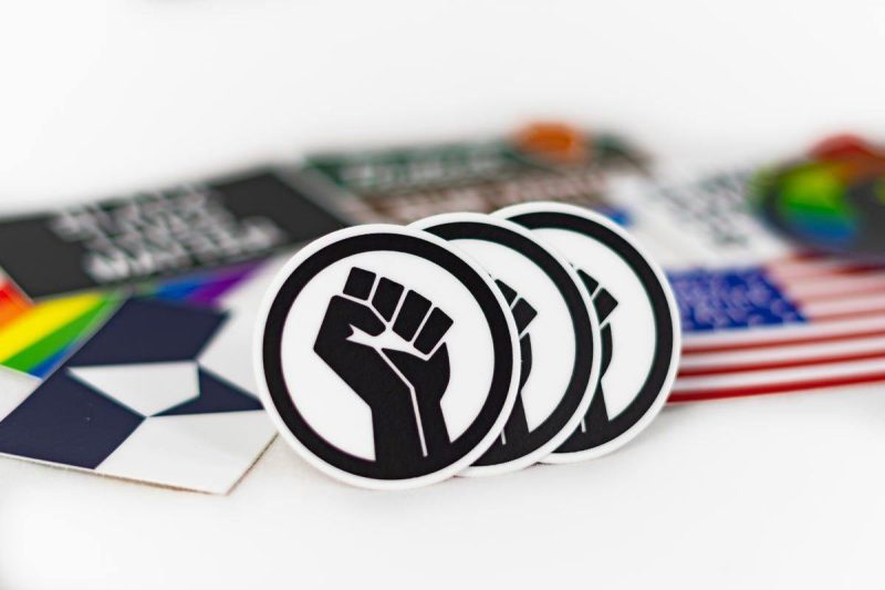 Black Lives Matter BLM Fist Stickers