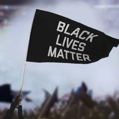 BlackLivesMatterFlagProtest