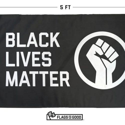 BlackLivesMatterFlagWFistBlackSpecs