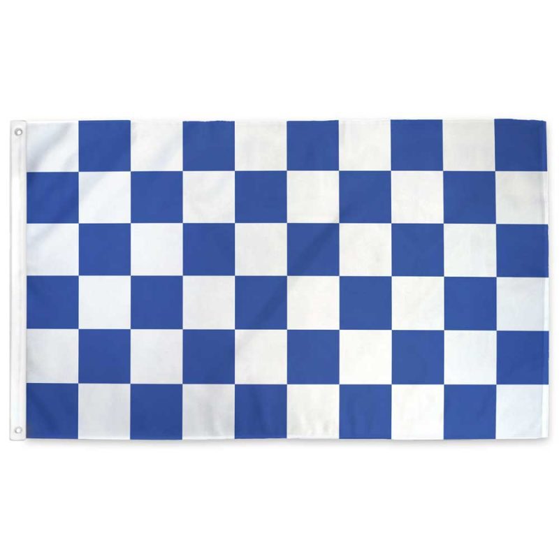 Blue Checkerd flag