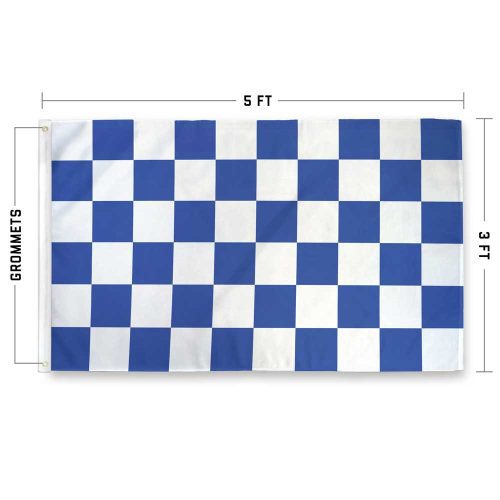 Blue Checkerd flag specs