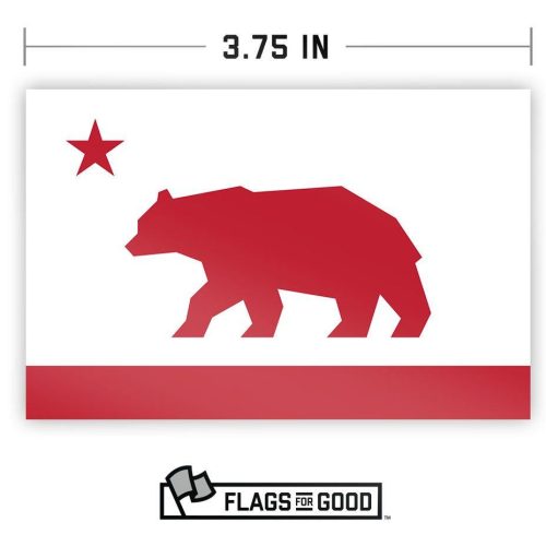 California Flag Sticker Specs