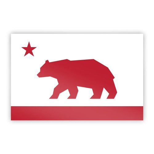 California Flag Sticker Sq