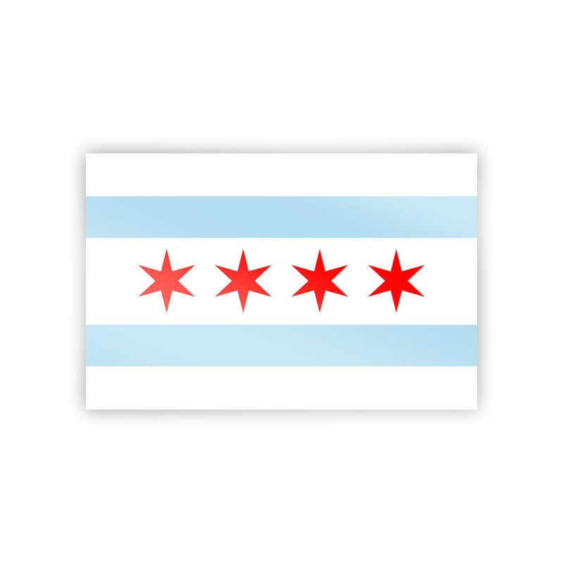 Chicago Flag Sticker