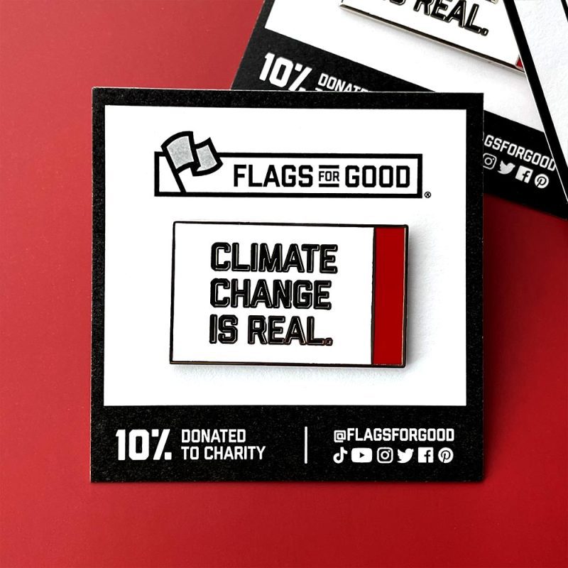 Climate Change is Real Hard Enamel Pin