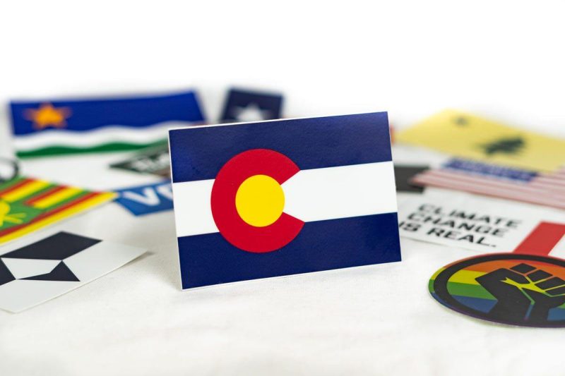 Colorado Flag Sticker Group