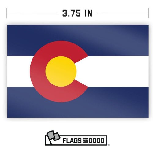 Colorado Flag Sticker Specs