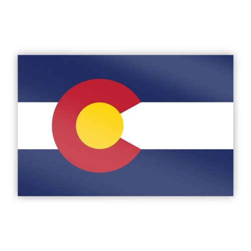 Colorado Flag Sticker Sq