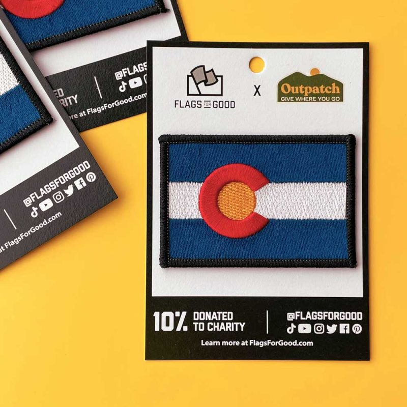 Colorado State Flag Stick On Patch