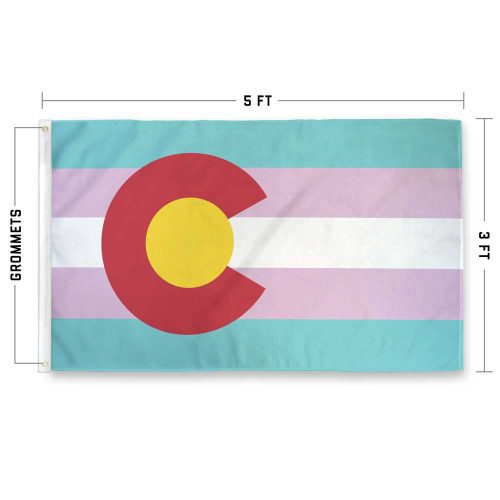 Colorado Trans Pride Flag Specs