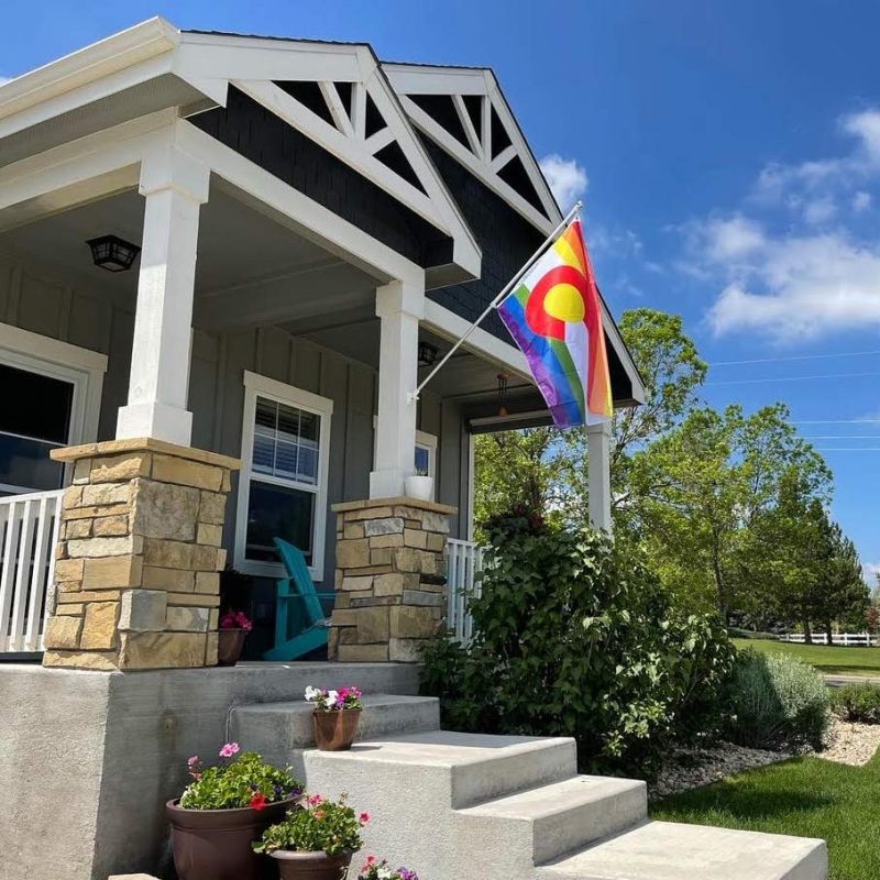 Colorado lgbtq pride Flag outdoor