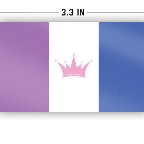 Drag Pride Flag Sticker Specs