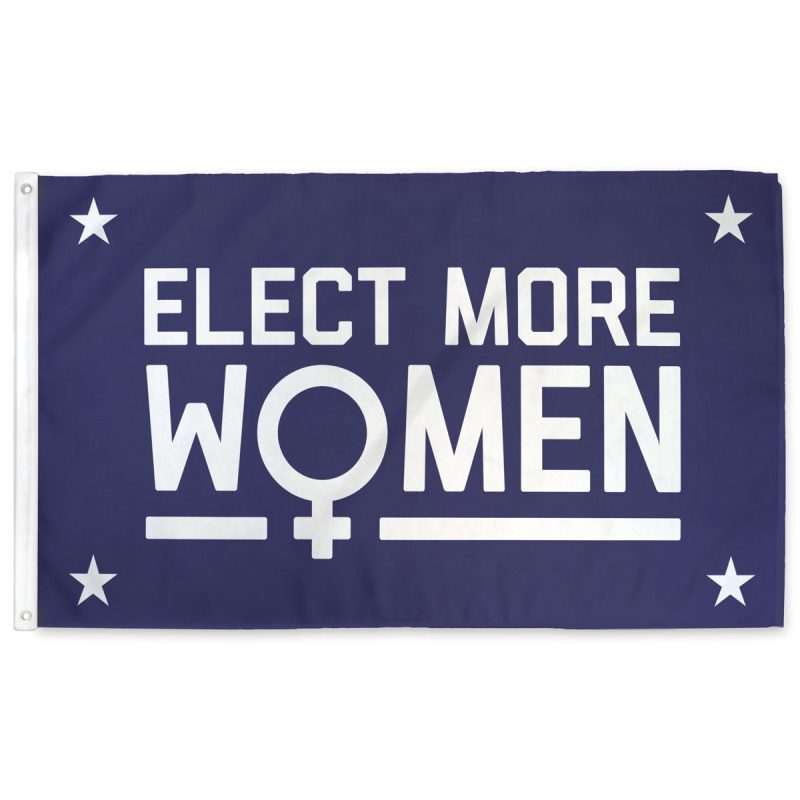 Elect more women flag