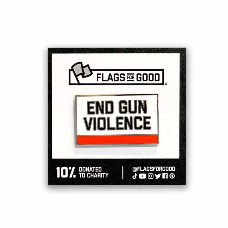 End Gun Violence Flag Pin