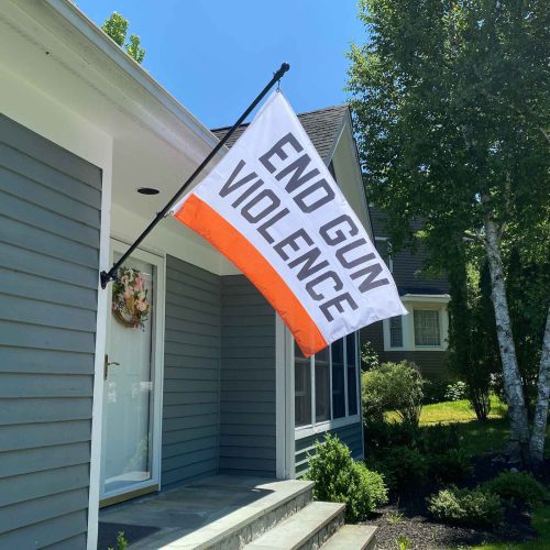 End Gun Violence Flag house