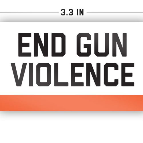 End Gun Violence Sticker Specs