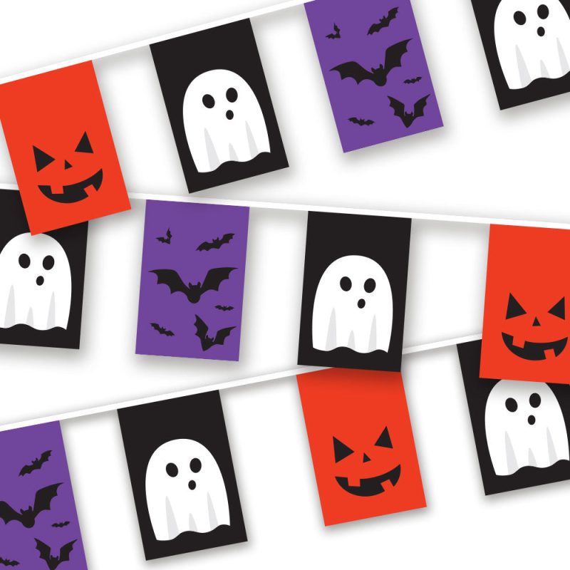 Halloween Bunting Spooky Flags