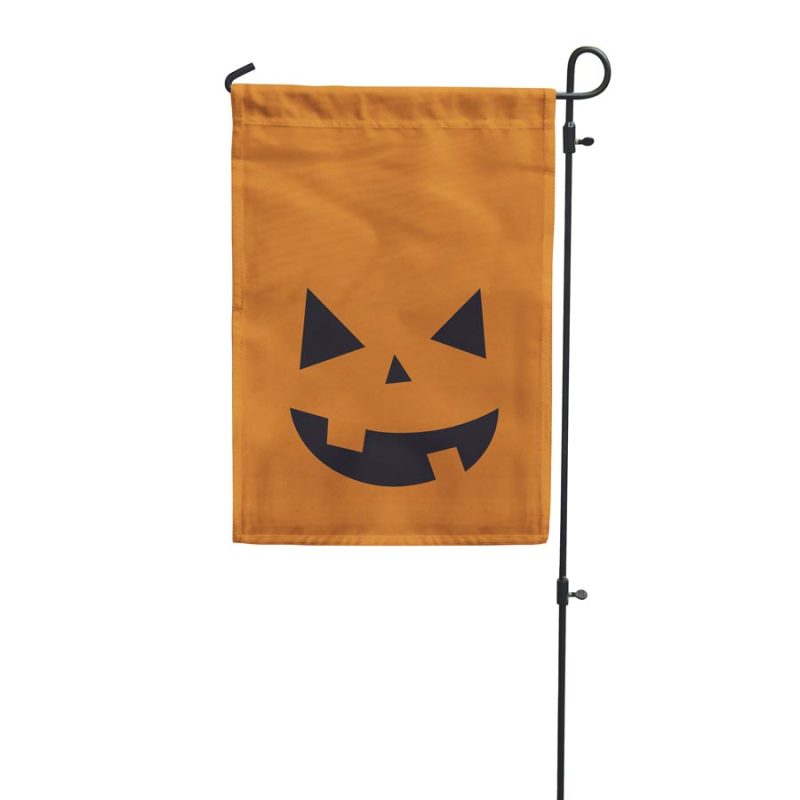 Halloween jack o lantern garden flag