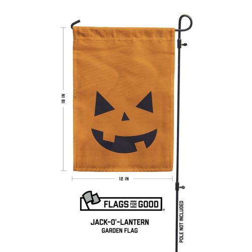 Halloween jack o lantern garden flag specs