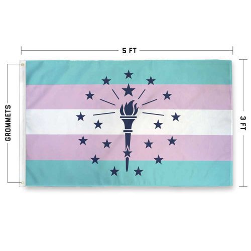 Indiana Trans Pride Flag Specs