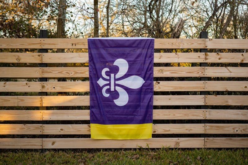 Louisiana Flag Fence