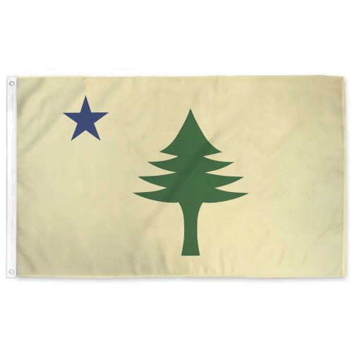 Maine 1901 Flag Maritime Pine Tree