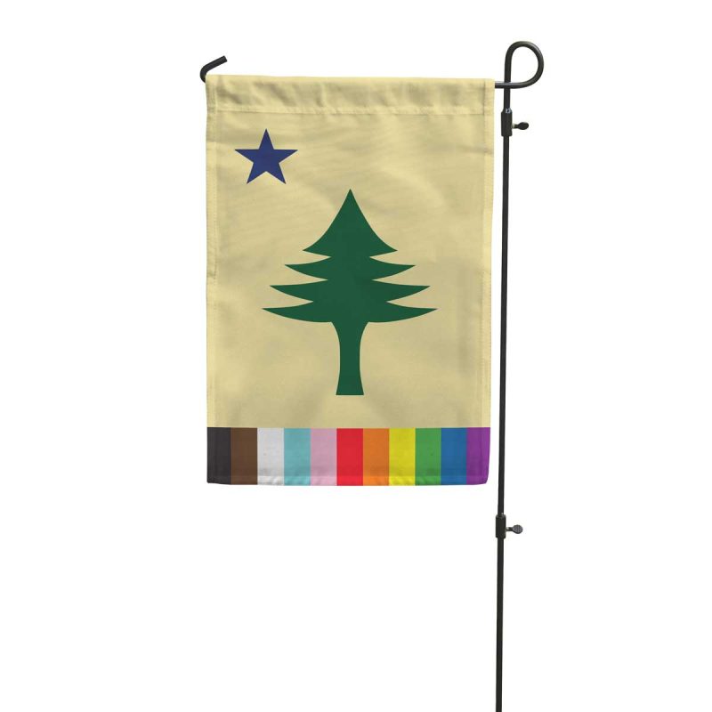 Maine 1901 Pride Garden Flag