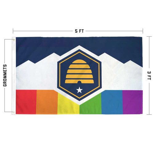 New Utah Rainbow Pride Flag 2023 Specs