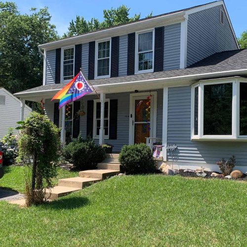 Ohio Pride Flag house