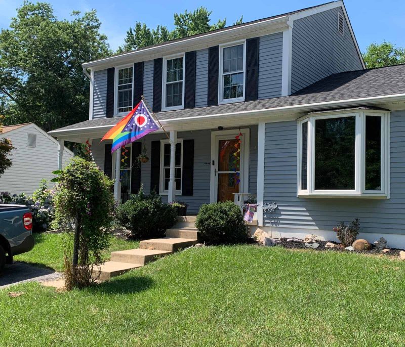 Ohio Pride Flag house