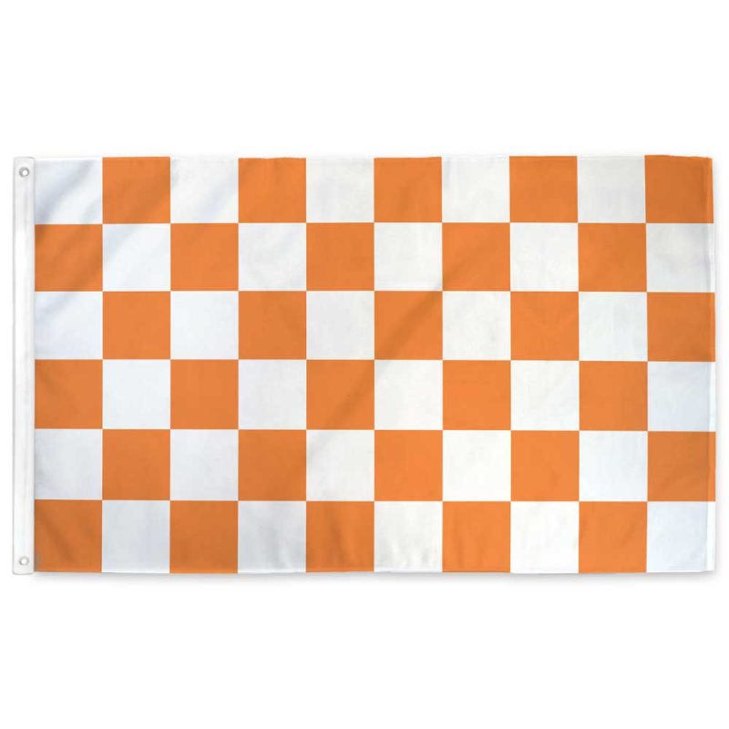 Orange Checkerd flag