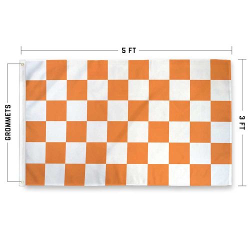 Orange Checkerd flag specs