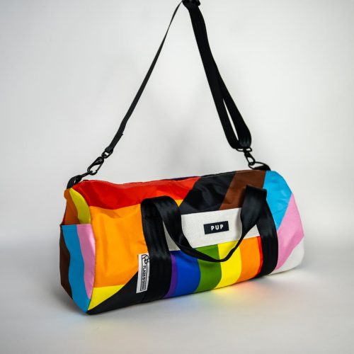 PUP Progress Pride Flag Duffel Bag 3