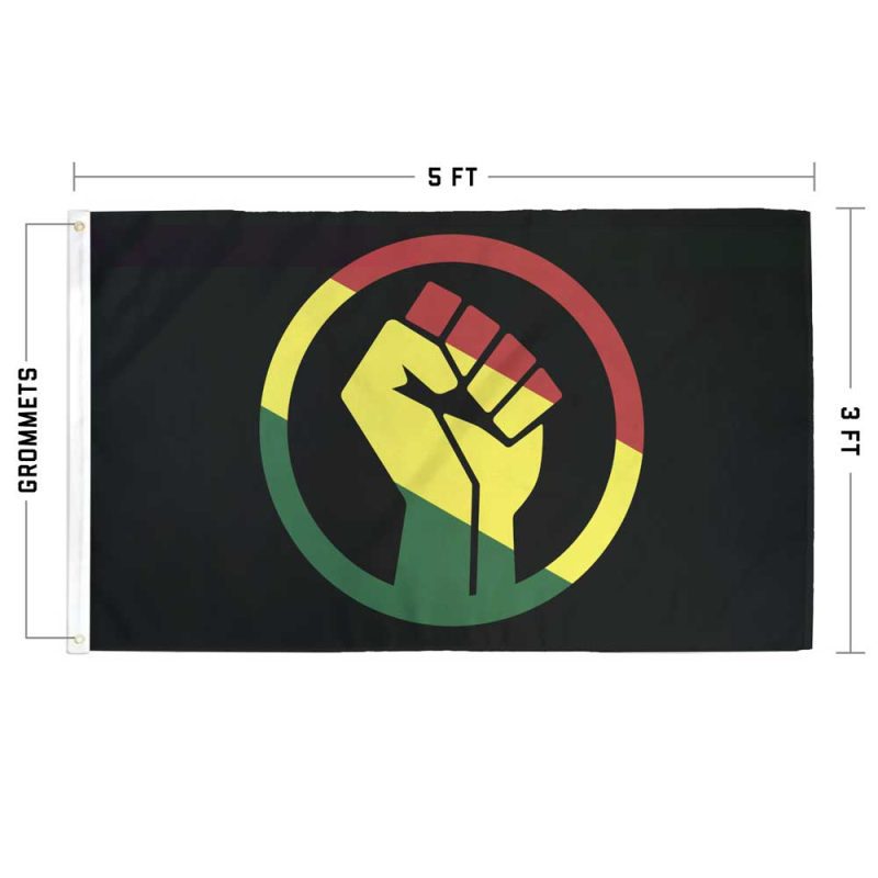 Pan African Fist Flag Specs