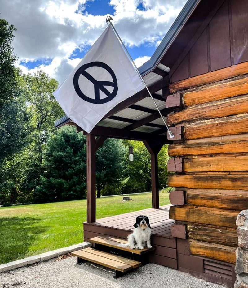 Peace Flag Porch