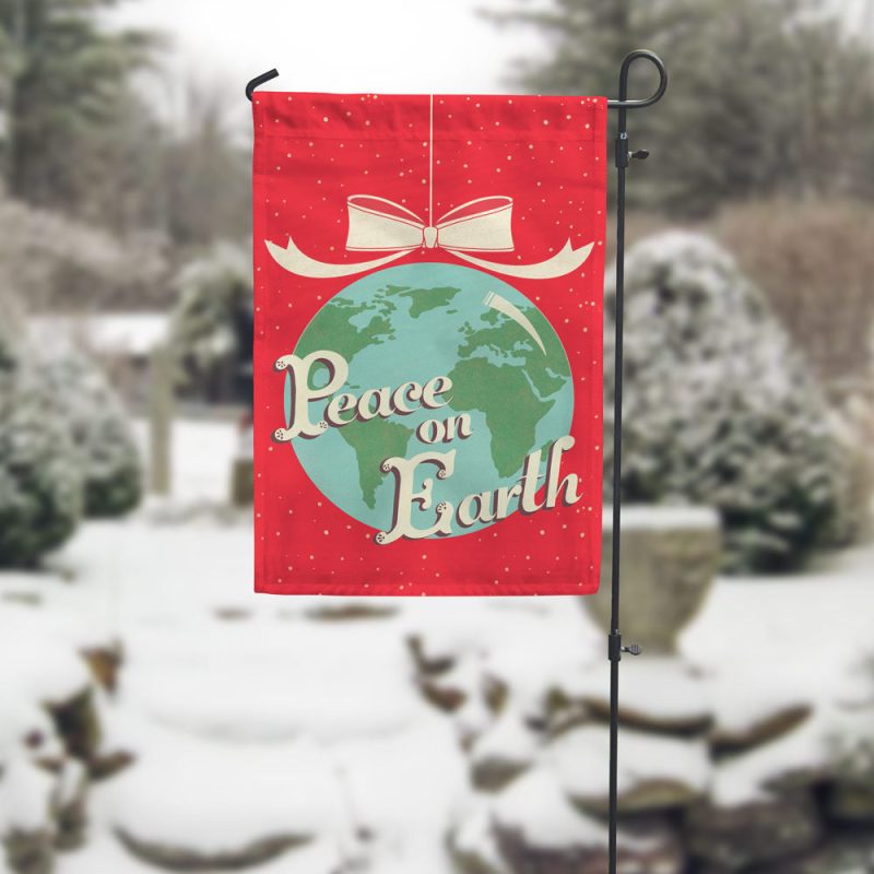 Peace On Earth Garden Flag Outdoor