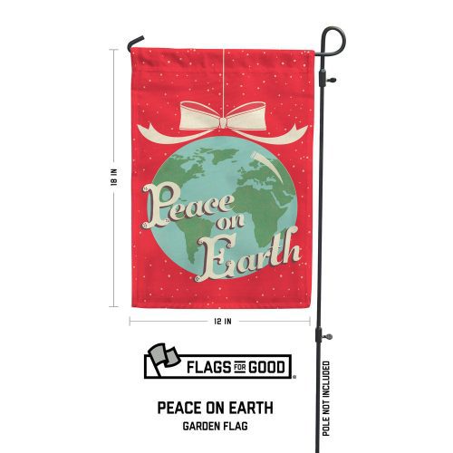 Peace On Earth Garden Flag Specs