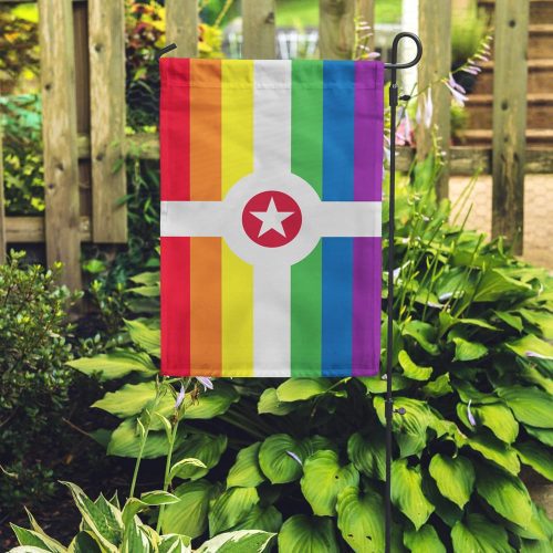 Rainbow Indianapolis Garden Flag Outdoor