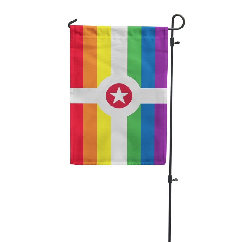 Rainbow Indianapolis Pride Garden Flag